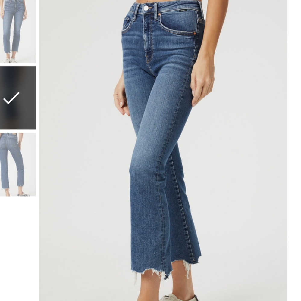 Mavi High Rise Crop Flare Jean